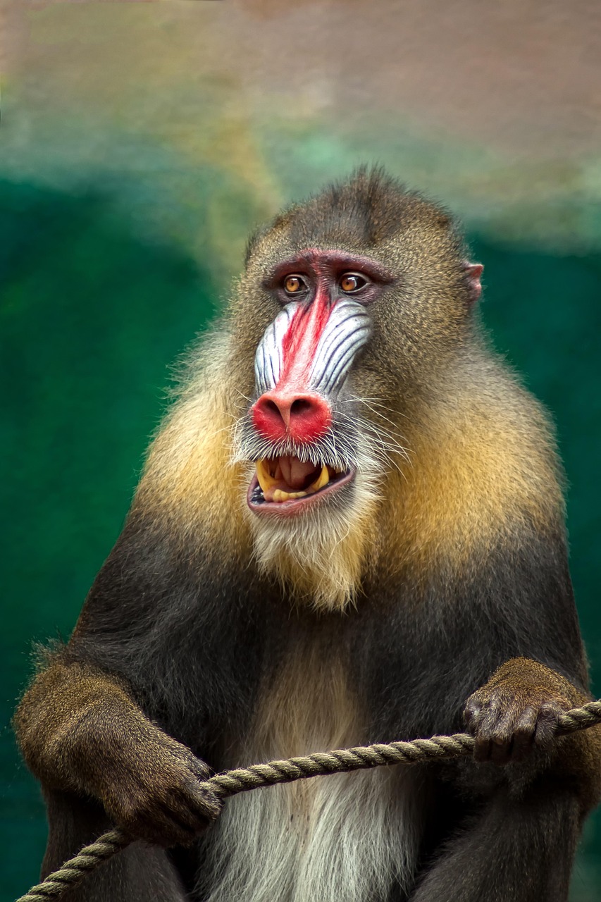 ape, mandrill, africa, baboon, animal, wildlife, botswana, safari, nature, south africa, mammal, primate